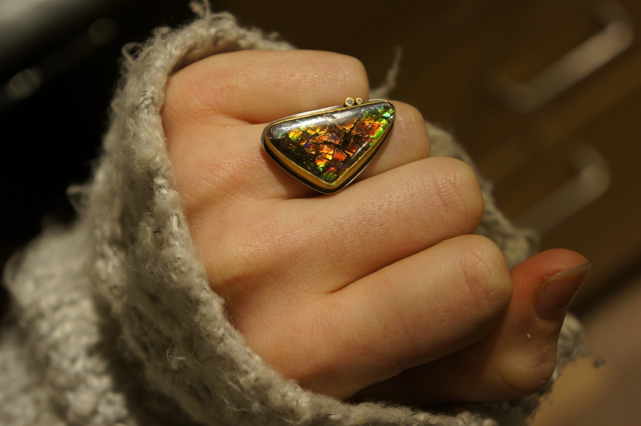 35) Ammolite Crystal 2024 Gemstone