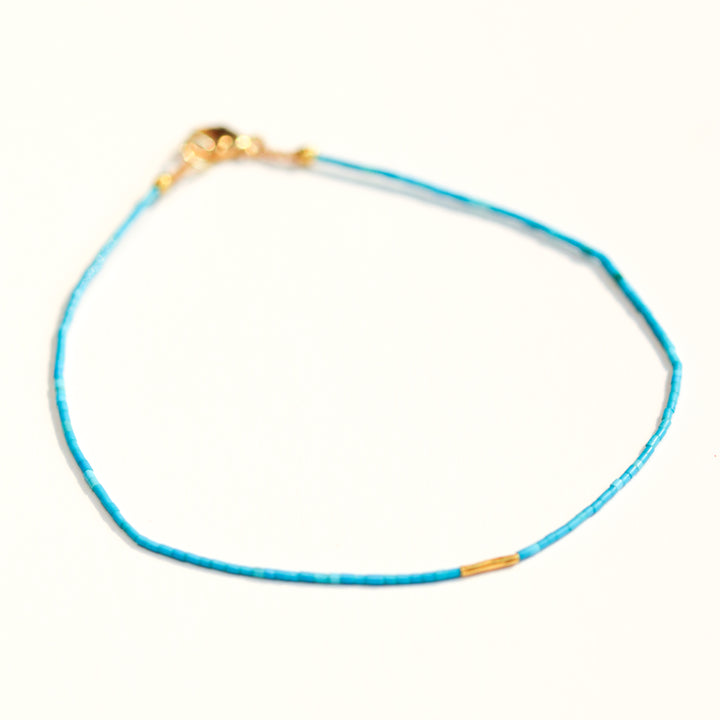 Turquoise & 22k Bracelet No. 112