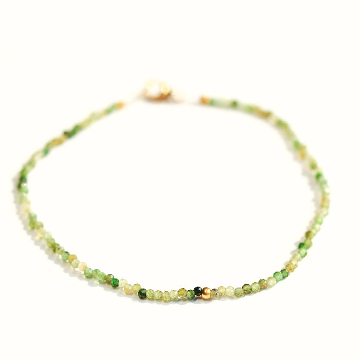 Green Tourmaline & 18k Bracelet No. 126