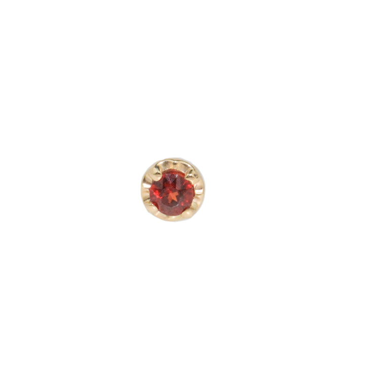 Small Garnet Stud