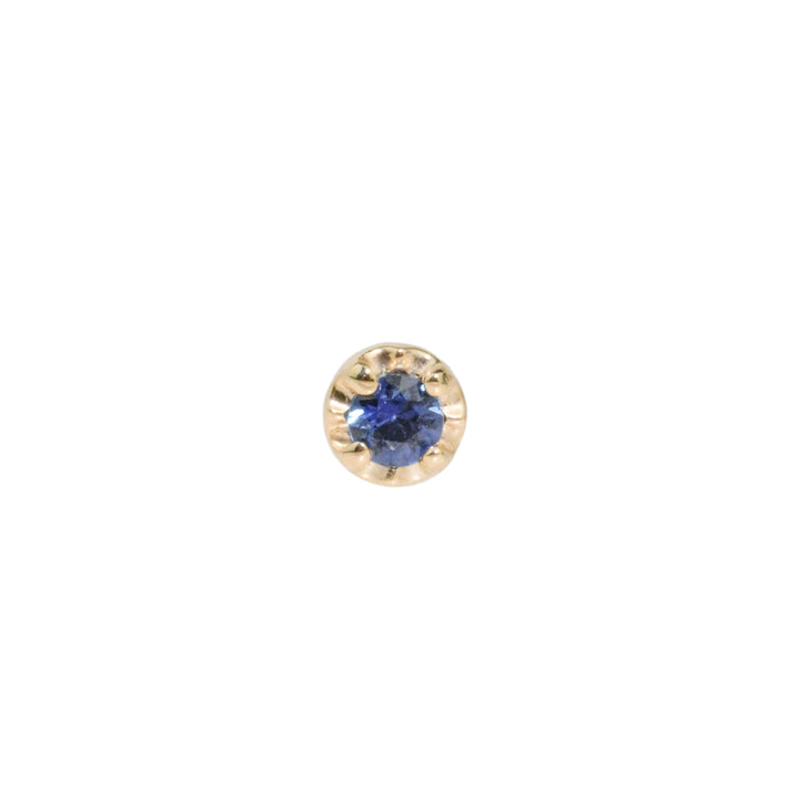 Small Blue Sapphire Stud