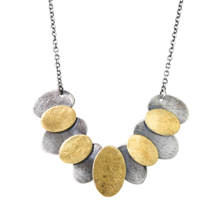 Mix Oval Pivot Necklace