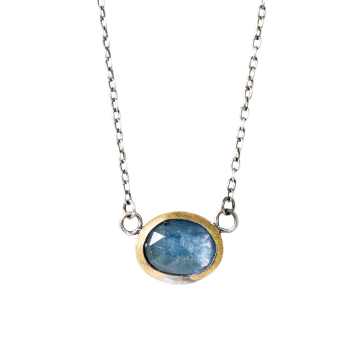 Petite Teal Kyanite Necklace