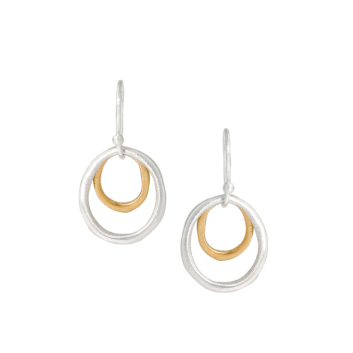 Two Small Oval Earrings