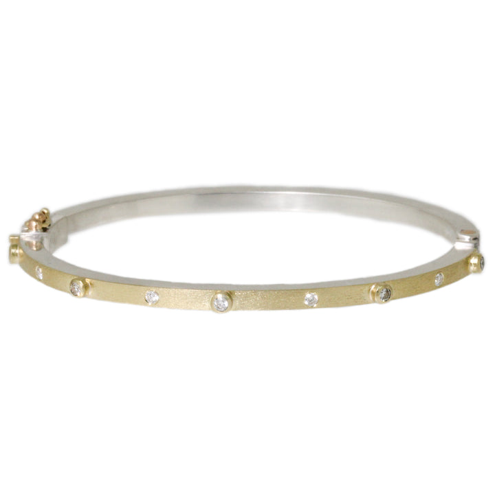 Junia Five Bezel 2.5mm Yellow Gold Bracelet