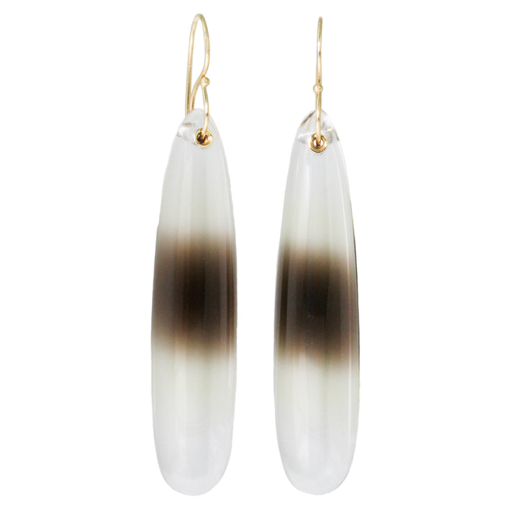 Bi-Color Quartz Drop Earrings