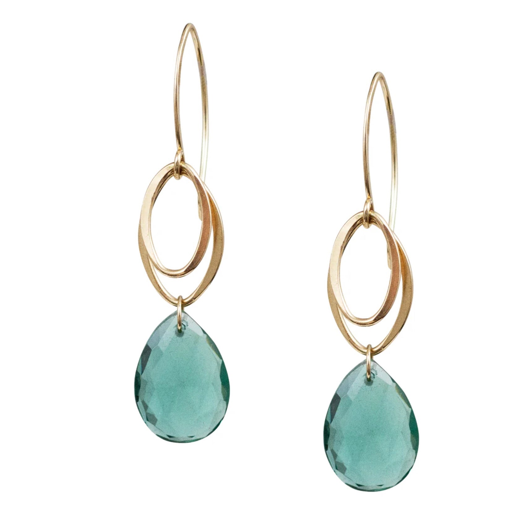 Fiona Green Quartz Earrings - Chemistry Jewelry