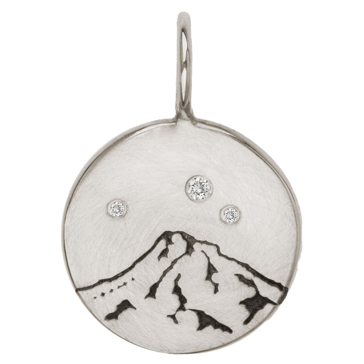 Round Mt Hood Charm