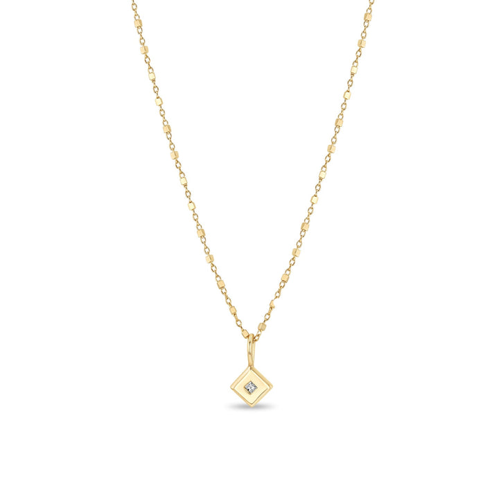 Princess Diamond Nugget Necklace