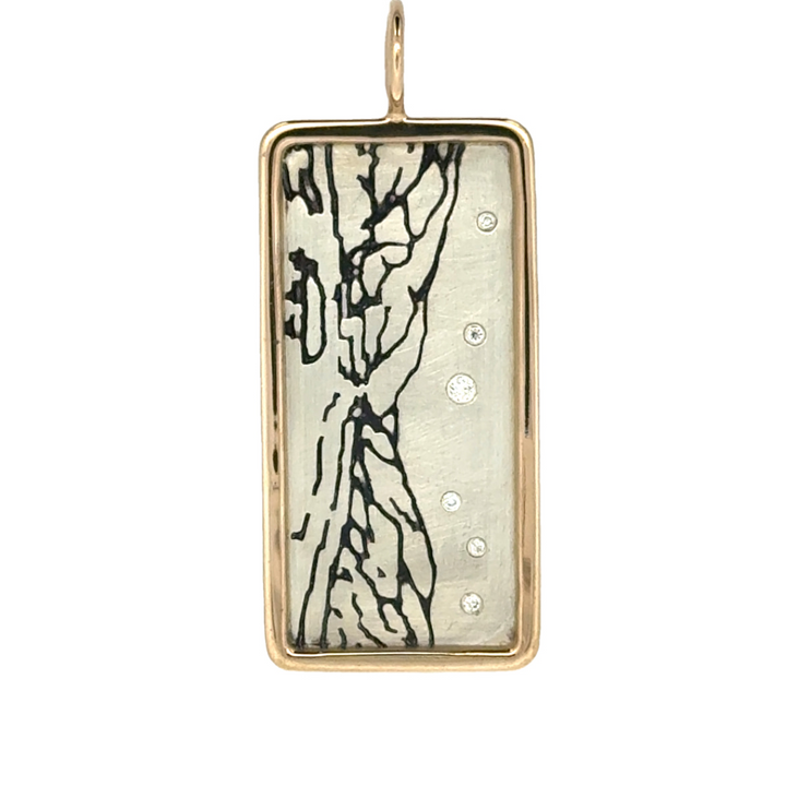 Framed Diamond Gorge Tag Charm