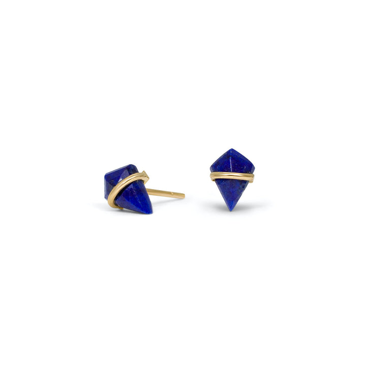 Lapis Kite Stud Earrings