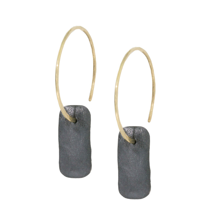 Rectangular Form Hoop Earrings