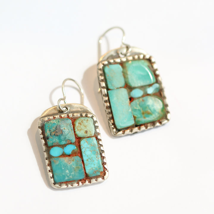 Charlie Favour Turquoise Mosaic Earrings no. 2