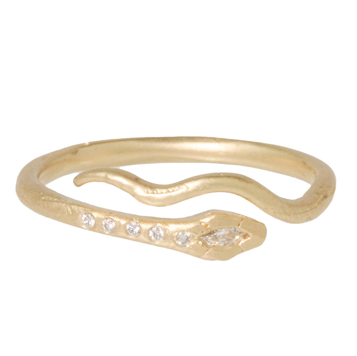 Marquis Diamond Snake Ring