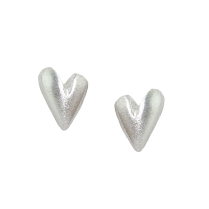 Puff Heart Stud Earrings