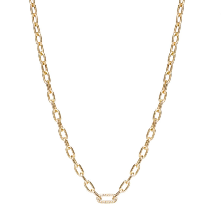 Pave Link Necklace