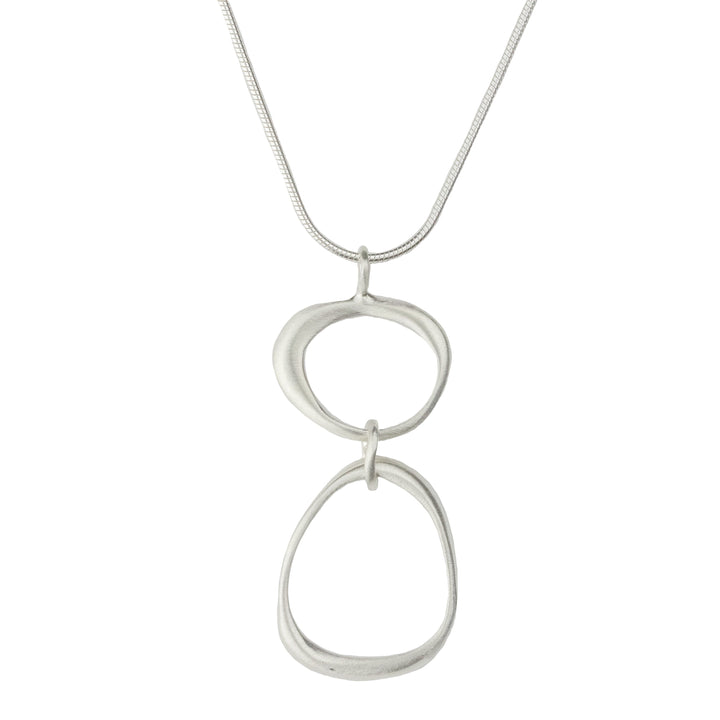Large and Small Organic Circle Necklace