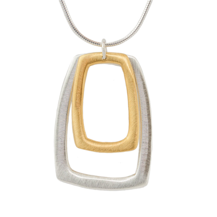 Double Rectangle Necklace